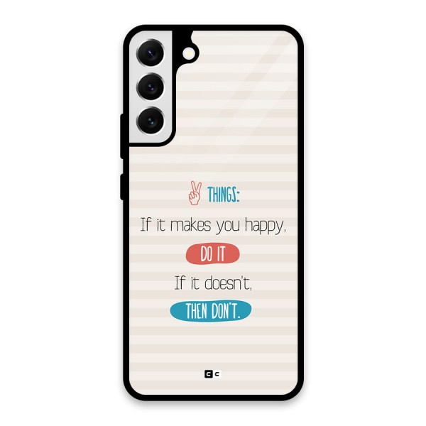 Think Then Glass Back Case for Galaxy S22 Plus 5G