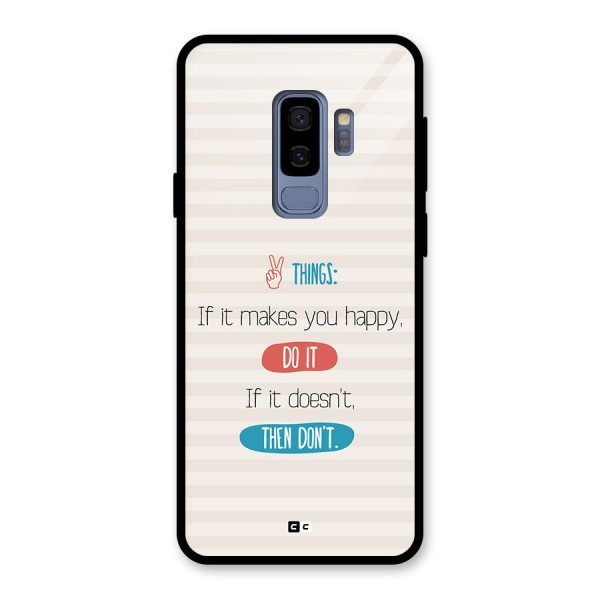 Think Then Glass Back Case for Galaxy S9 Plus