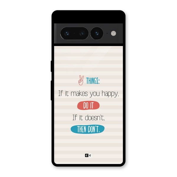 Think Then Glass Back Case for Google Pixel 7 Pro