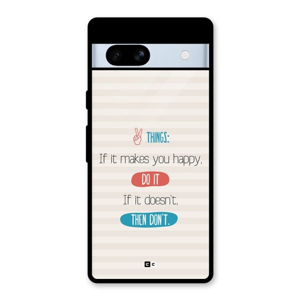 Think Then Glass Back Case for Google Pixel 7a