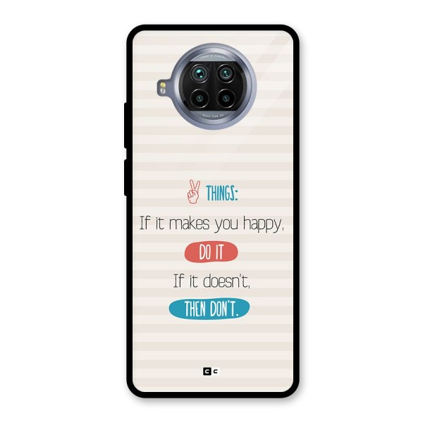 Think Then Glass Back Case for Mi 10i