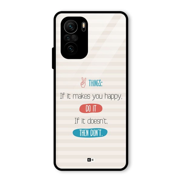 Think Then Glass Back Case for Mi 11X Pro