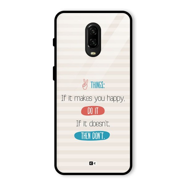 Think Then Glass Back Case for OnePlus 6T