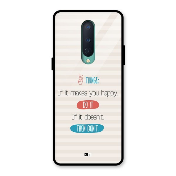 Think Then Glass Back Case for OnePlus 8