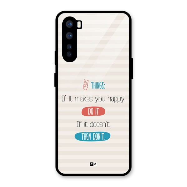 Think Then Glass Back Case for OnePlus Nord