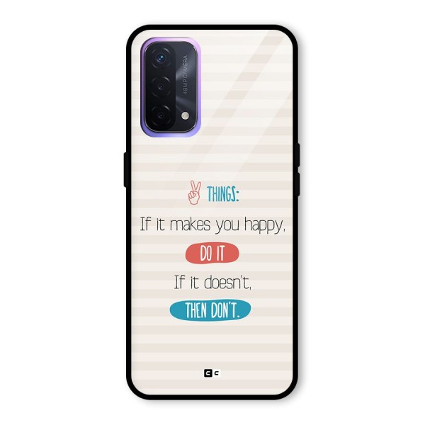 Think Then Glass Back Case for Oppo A74 5G