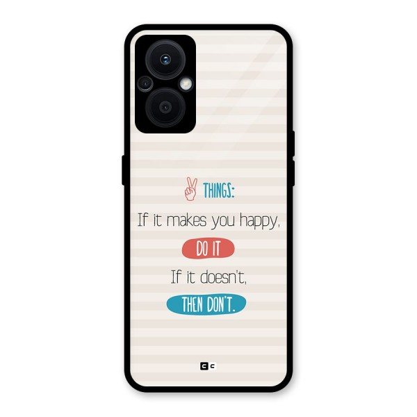 Think Then Glass Back Case for Oppo F21s Pro 5G