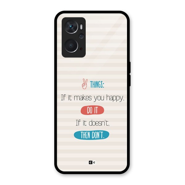 Think Then Glass Back Case for Oppo K10 4G