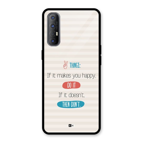 Think Then Glass Back Case for Oppo Reno3 Pro