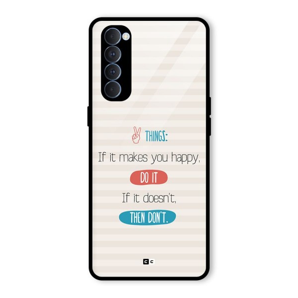 Think Then Glass Back Case for Oppo Reno4 Pro