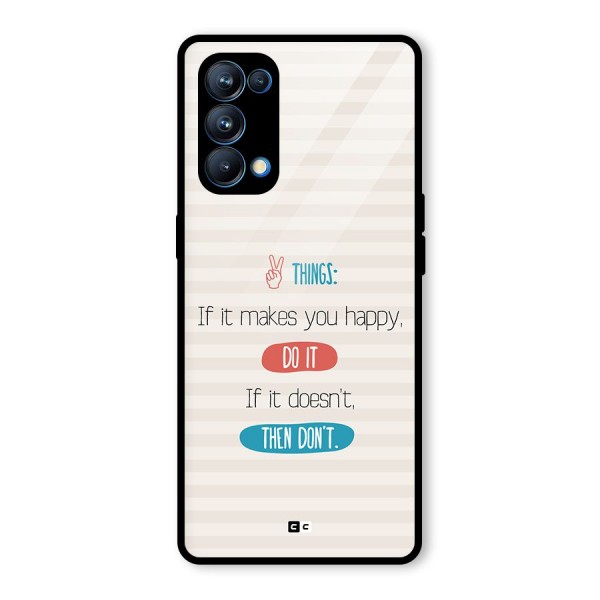 Think Then Glass Back Case for Oppo Reno5 Pro 5G