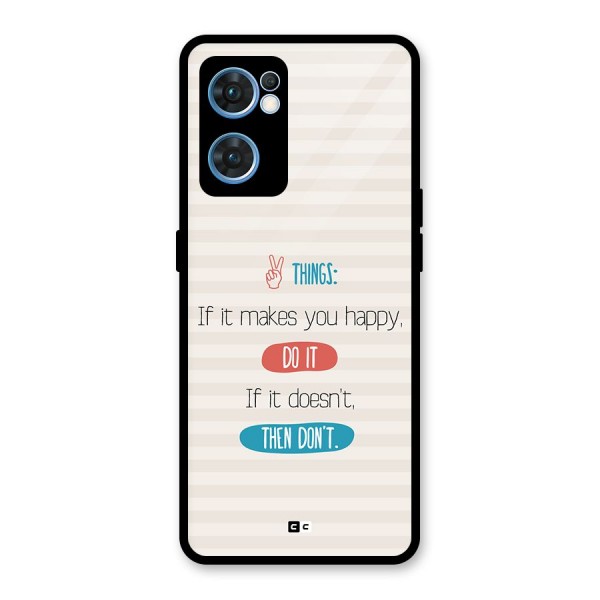 Think Then Glass Back Case for Oppo Reno7 5G