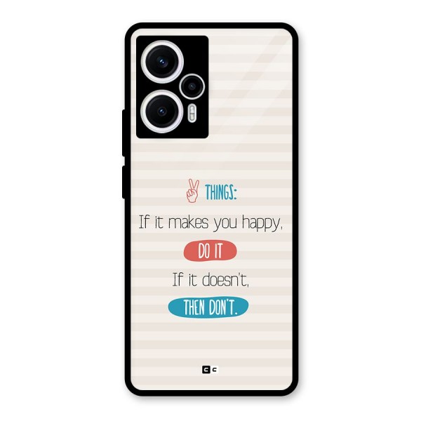 Think Then Glass Back Case for Poco F5