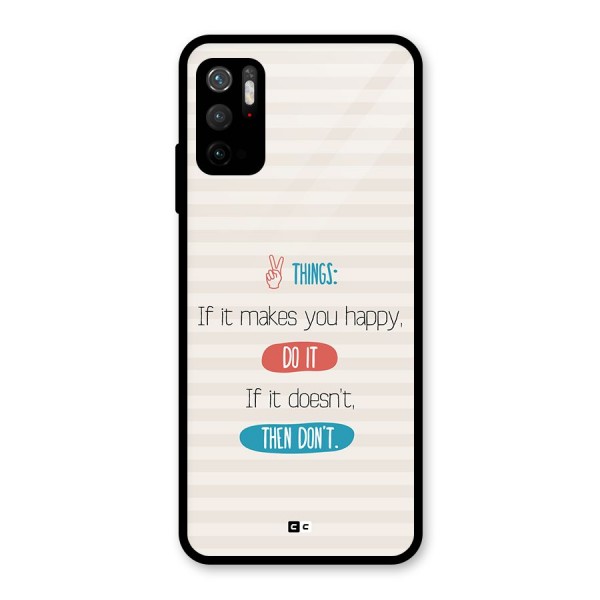 Think Then Glass Back Case for Poco M3 Pro 5G