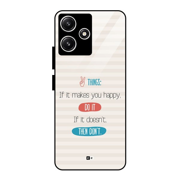 Think Then Glass Back Case for Poco M6 Pro