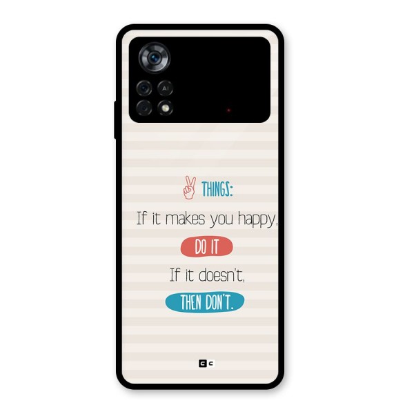 Think Then Glass Back Case for Poco X4 Pro 5G