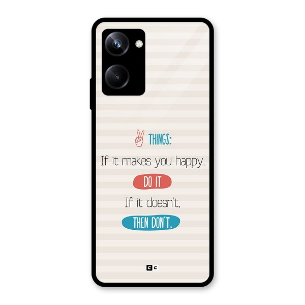 Think Then Glass Back Case for Realme 10 Pro