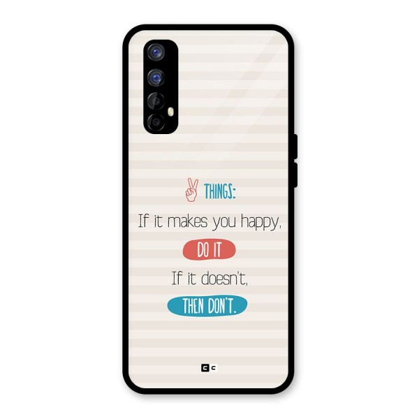 Think Then Glass Back Case for Realme 7