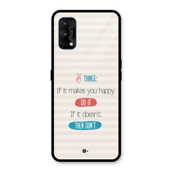 Think Then Glass Back Case for Realme 7 Pro