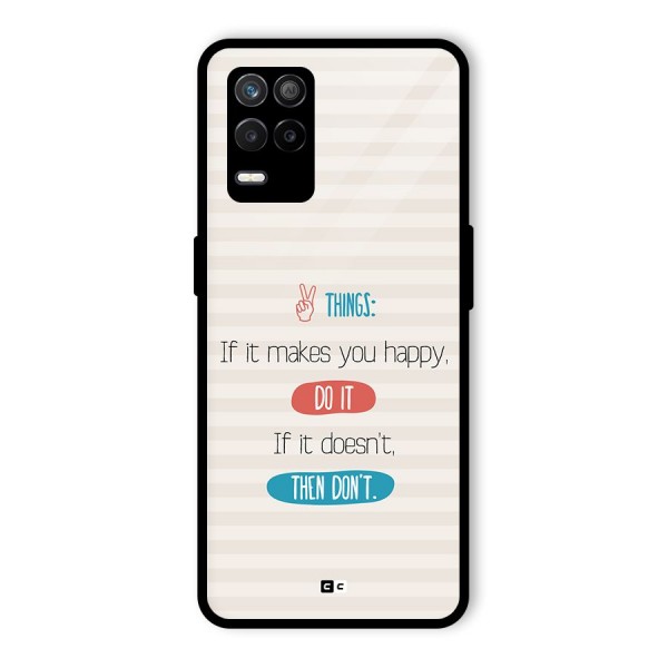 Think Then Glass Back Case for Realme 8 5G