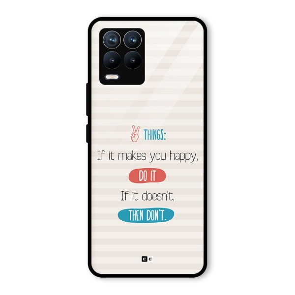 Think Then Glass Back Case for Realme 8 Pro