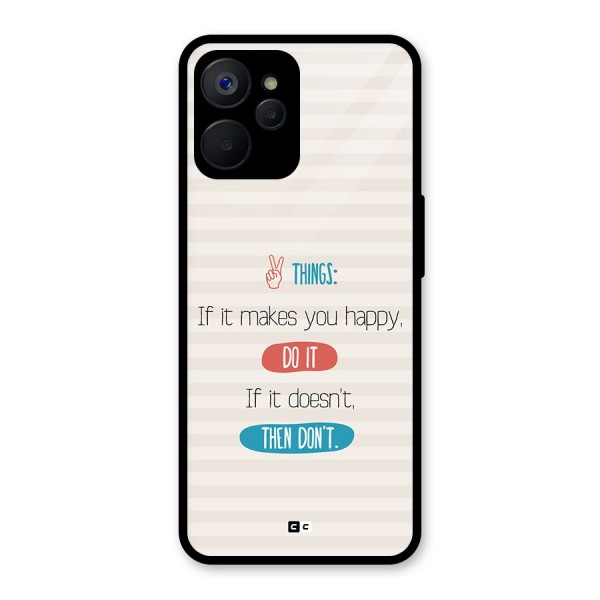 Think Then Glass Back Case for Realme 9i 5G