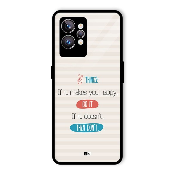 Think Then Glass Back Case for Realme GT2 Pro