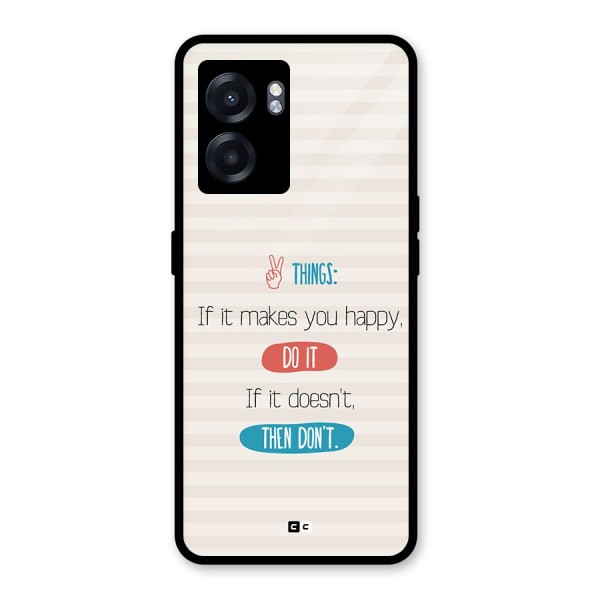 Think Then Glass Back Case for Realme Narzo 50 5G