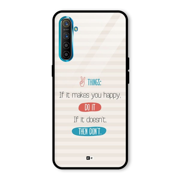 Think Then Glass Back Case for Realme X2