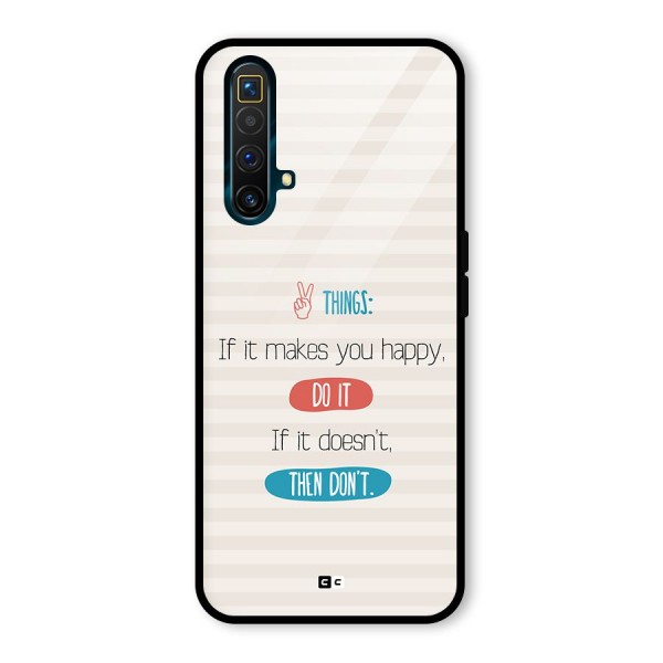 Think Then Glass Back Case for Realme X3 SuperZoom