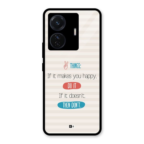 Think Then Glass Back Case for Vivo T1 Pro