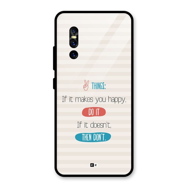 Think Then Glass Back Case for Vivo V15 Pro