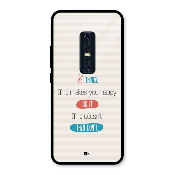 Think Then Glass Back Case for Vivo V17 Pro