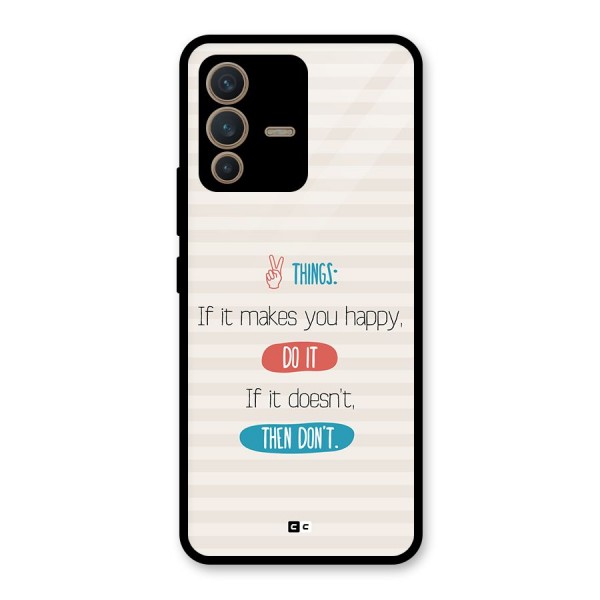 Think Then Glass Back Case for Vivo V23 5G