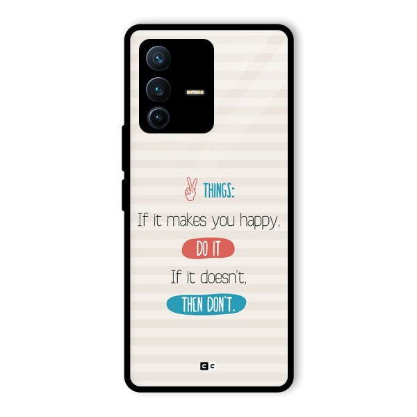 Think Then Glass Back Case for Vivo V23 Pro