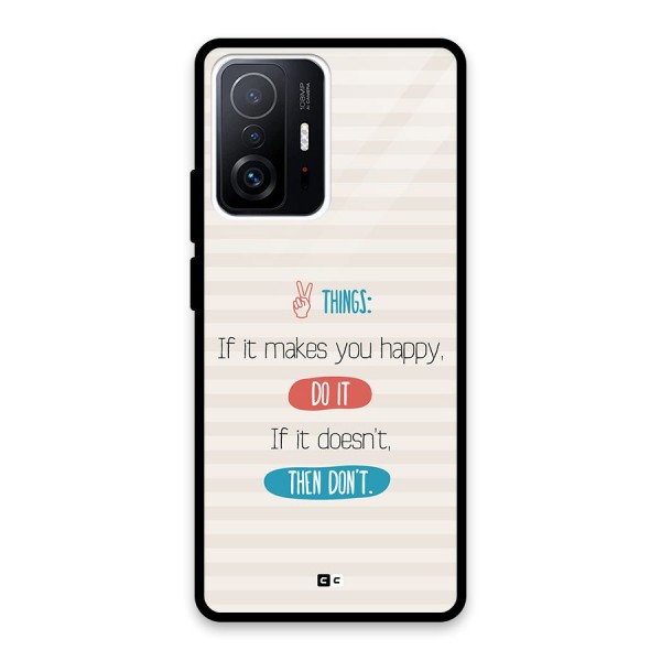 Think Then Glass Back Case for Xiaomi 11T Pro