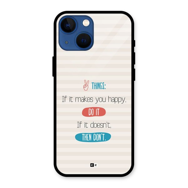 Think Then Glass Back Case for iPhone 13 Mini