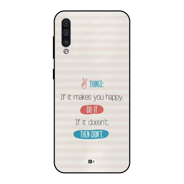 Think Then Metal Back Case for Galaxy A50