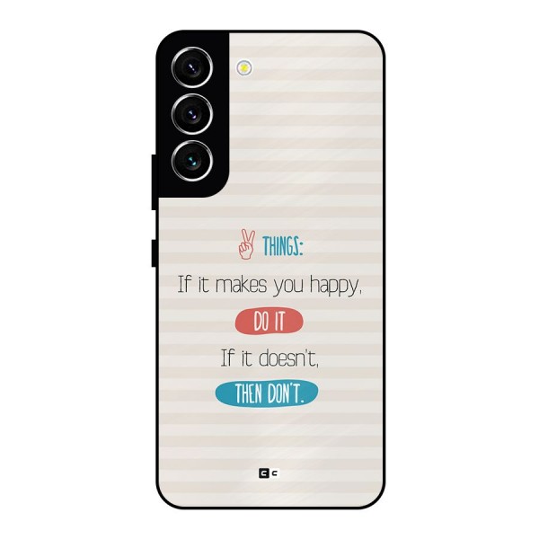 Think Then Metal Back Case for Galaxy S22 5G