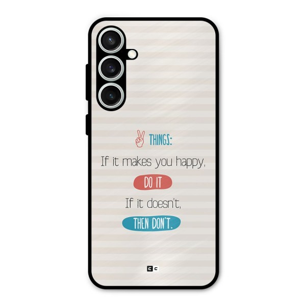 Think Then Metal Back Case for Galaxy S23 FE