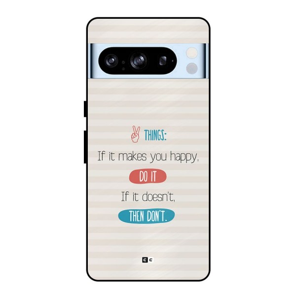 Think Then Metal Back Case for Google Pixel 8 Pro