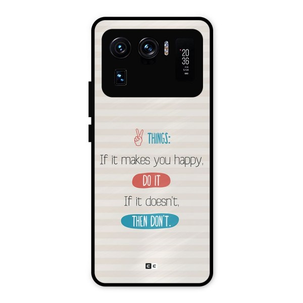 Think Then Metal Back Case for Mi 11 Ultra