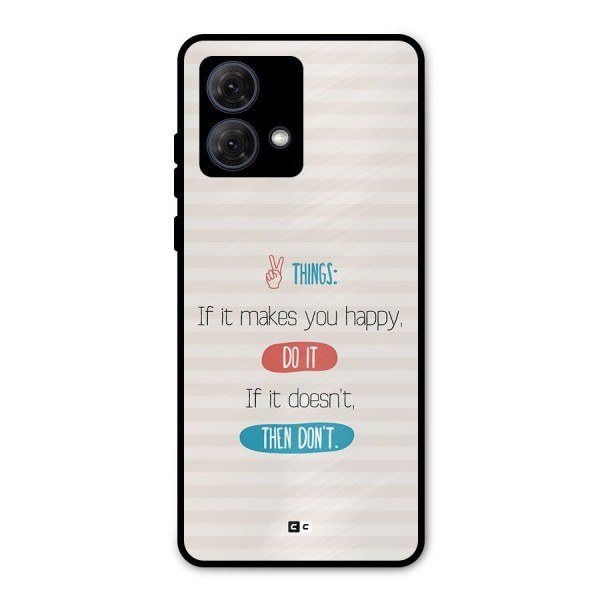 Think Then Metal Back Case for Moto G84