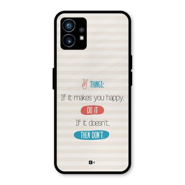 Think Then Metal Back Case for Nothing Phone 1