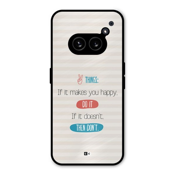 Think Then Metal Back Case for Nothing Phone 2a Plus