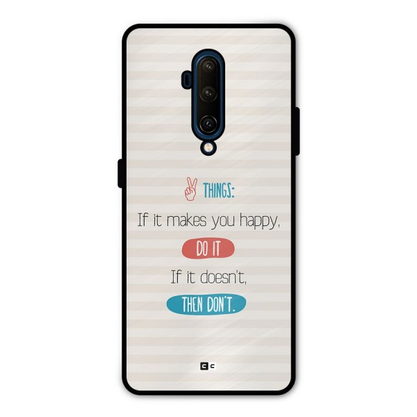 Think Then Metal Back Case for OnePlus 7T Pro