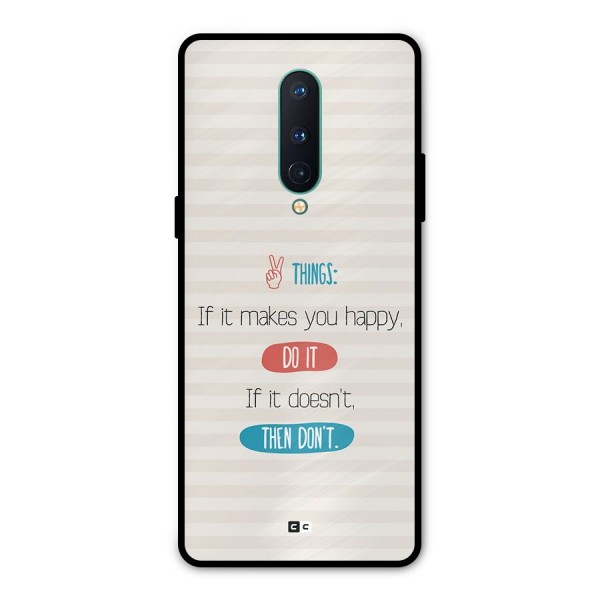 Think Then Metal Back Case for OnePlus 8