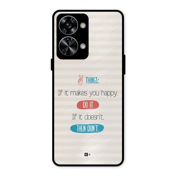 Think Then Metal Back Case for OnePlus Nord 2T