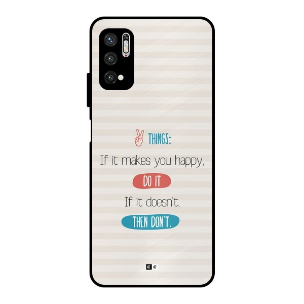 Think Then Metal Back Case for Poco M3 Pro 5G