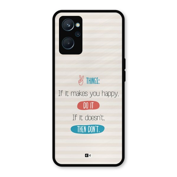 Think Then Metal Back Case for Realme 9i